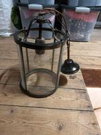Vintage glazen hanglamp, Ophalen of Verzenden, Gebruikt, Glas, Minder dan 50 cm