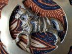 Mooi antiek paard kleppermannetje uit Engeland 10 cm. 1900., Antiek en Kunst, Antiek | Koper en Brons, Ophalen of Verzenden, Koper