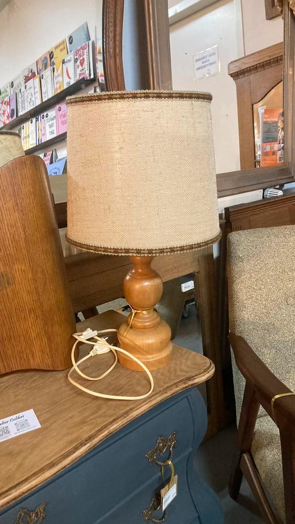 Vintage lamp, Huis en Inrichting, Lampen | Tafellampen, Zo goed als nieuw, Minder dan 50 cm, Ophalen