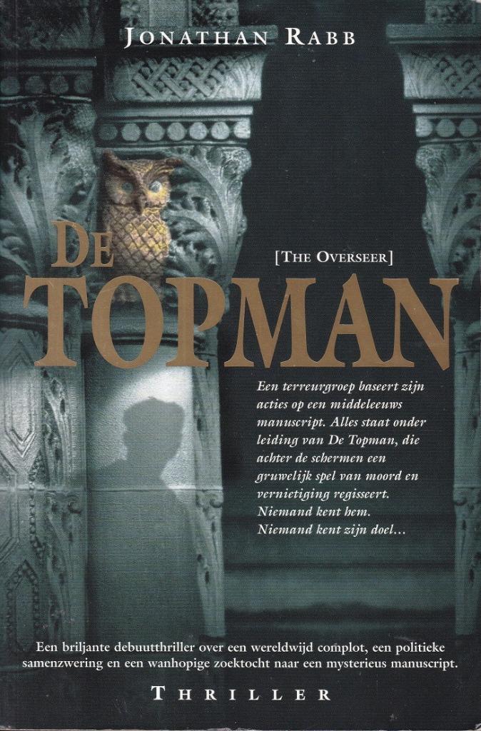 DE TOPMAN – Jonathan Rabb, Boeken, Thrillers, Zo goed als nieuw, Amerika, Ophalen of Verzenden