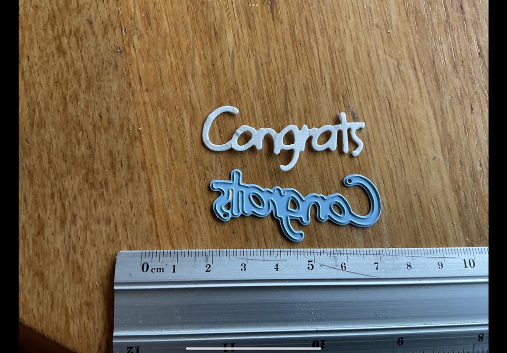 Snijmal Congrats van Marianne design 420, Ophalen of Verzenden, Zo goed als nieuw, Frame of Mal