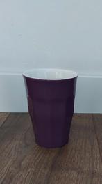 4 Paarse HEMA Bekers, Ophalen of Verzenden, Zo goed als nieuw, Overige stijlen, Kop(pen) en/of Schotel(s)