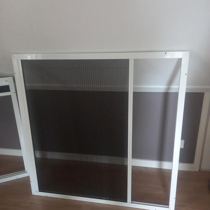 3 Schuifhorren Zo Goed Als Nieuw, Doe-het-zelf en Verbouw, Deuren en Horren, Zo goed als nieuw, Minder dan 200 cm, Metaal, Ophalen