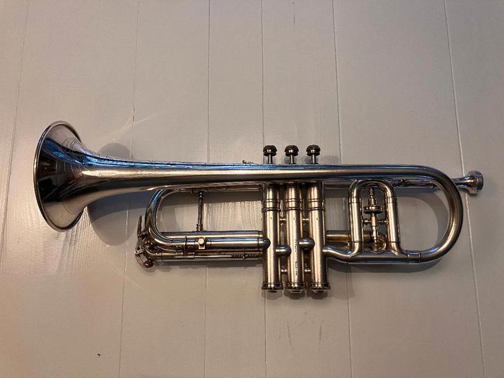 C.G. Conn 80A cornet, Bb en A stemming, Bouwjaar 1941, Muziek en Instrumenten, Blaasinstrumenten | Trompetten, Gebruikt, Bes-trompet