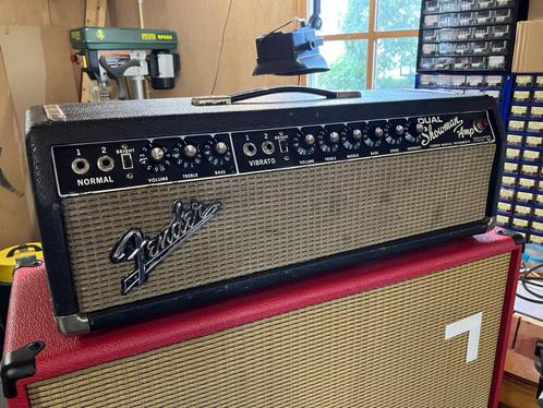 Fender Blackface Dual Showman 1967, Muziek en Instrumenten, Versterkers | Bas en Gitaar, Gebruikt, Gitaar, 50 tot 100 watt, Ophalen