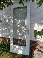 Hardhouten deur, dubbel glas, Glas, 80 tot 100 cm, Zo goed als nieuw, Buitendeur
