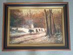 schilderij is 111 cm bij 81 cm groot, Antiek en Kunst, Ophalen