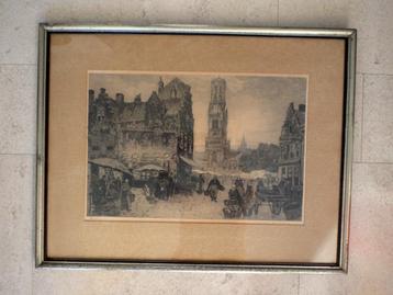 Ets - Marktdag Brugge - Chris Snijders 1881-1943