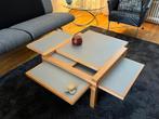 Bellato Salontafel met uittrekbare bladen, Ophalen, 50 tot 100 cm, Vierkant, 50 tot 100 cm