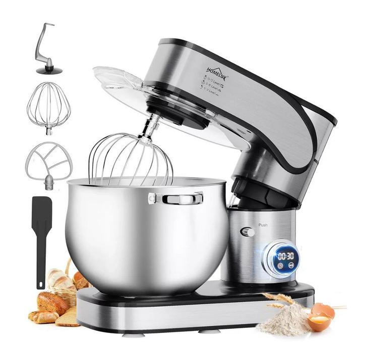 Keukenmachine 12L 2500W Deegmixer Kneedmachine RVS Profi Max, Witgoed en Apparatuur, Keukenmixers, 4 liter of meer, 3 snelheden of meer