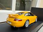 1:18 Porsche 911 (996) GT3 geel 1999 Autoart 77812 / JJTOP, Hobby en Vrije tijd, Modelauto's | 1:18, Auto, Autoart, Ophalen of Verzenden