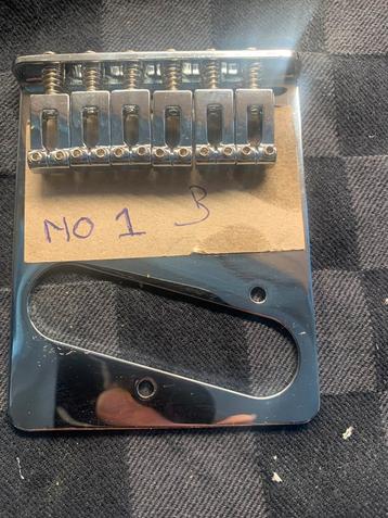 Telecaster brug met 6 losse zadels “ chrom B1 new beschikbaar voor biedingen