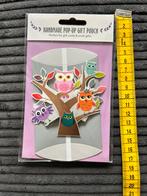 41.Kaart Handmade pop-up uiltjes Boom, Ophalen of Verzenden, Ongelopen