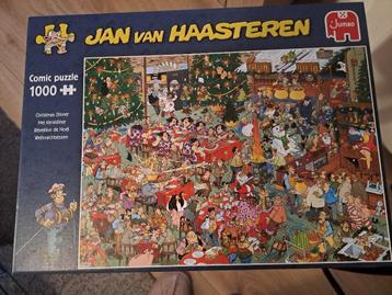 Jan van haasteren puzzel 1000 stukjes; kerstdiner beschikbaar voor biedingen