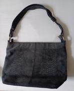 Nieuw Dstrct blauw/grijs leren tas + deels croco print., Ophalen, Nieuw, Blauw