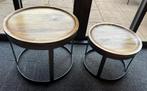 Casa Vivante Harvey Bijzettafel rond Set van 2, Huis en Inrichting, Tafels | Bijzettafels, Ophalen, Minder dan 45 cm, Minder dan 55 cm