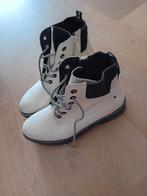Half hoge beige boots schoenen zgan, Ophalen of Verzenden, Zo goed als nieuw, Wit