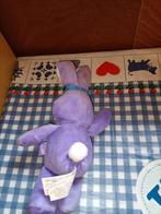 Milka paars konijn knuffel met zonnebril 31 cm, Ophalen of Verzenden, Zo goed als nieuw, Konijn