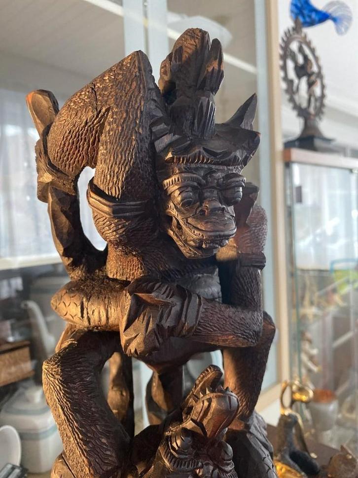 Prachtig complex van 41 cm gesneden Hanoeman, Huis en Inrichting, Woonaccessoires | Boeddhabeelden, Gebruikt, Ophalen of Verzenden