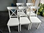 Gratis Witte Ikea stoelen, Ophalen, Gebruikt, Wit, Vijf, Zes of meer stoelen