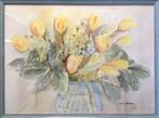 Gele tulpen aquarel van Wim van Oijen / Oyen (1918-2005), Ophalen