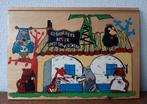 Vintage houten Simplex Toys puzzel Gebroeders Bever