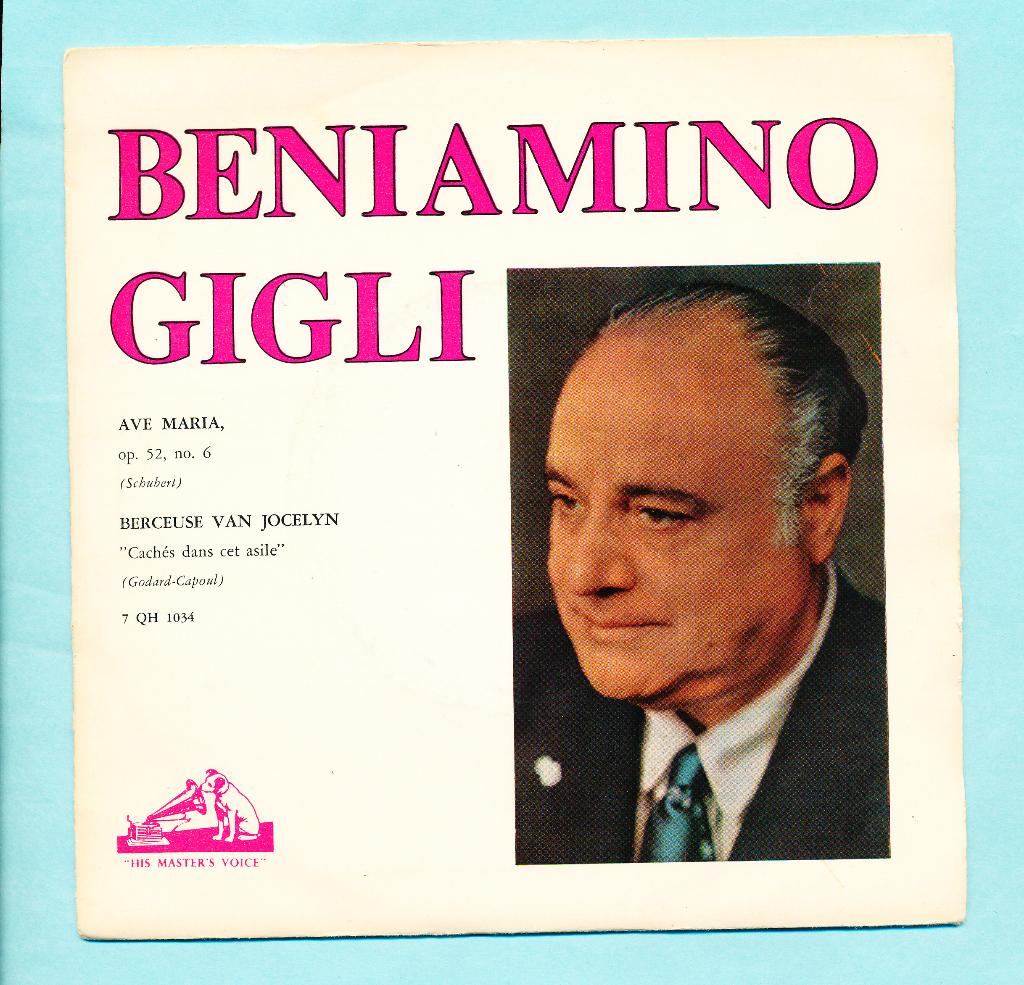 Single Beniamino Gigli, Gebruikt, Verzenden, Klassiek, 7 inch