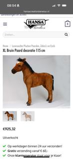 Hansa paard/pony, Kinderen en Baby's, Speelgoed | Knuffels en Pluche, Ophalen of Verzenden, Zo goed als nieuw, Paard