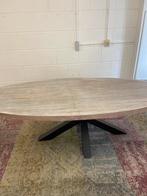 Massief Mango Hout eettafel. 260cm lang, Huis en Inrichting, Tafels | Eettafels, Ophalen, 100 tot 150 cm, 200 cm of meer, Zo goed als nieuw
