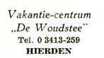 950658	Hierden	Gld 1964 Vakantiecentrum De Woudstee 	Gelopen, Verzamelen, Ansichtkaarten | Nederland, Ophalen of Verzenden, 1960 tot 1980