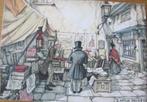 Anton Pieck - kijken in de boekenstal - nieuw, Verzenden, 1980 tot heden, Ongelopen, Overige thema's