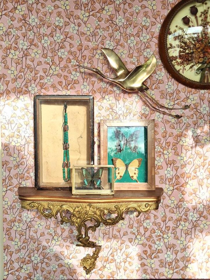 Messing wand vogel, Huis en Inrichting, Stoffering | Behang, Ophalen of Verzenden