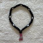 Tekenband licht/donker roze patroon met zwart (41-45 cm), Dieren en Toebehoren, Nieuw, Ophalen of Verzenden, Handmade by QUBO