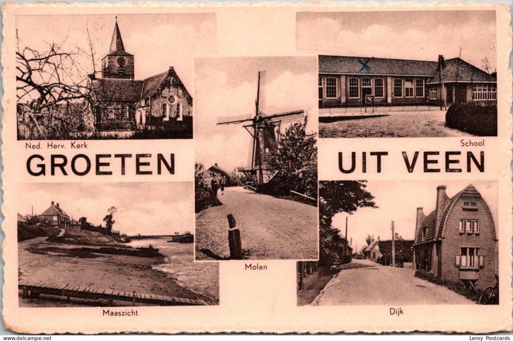 Groeten uit Veen, Maaszicht (NB), Verzenden, Gelopen, Noord-Brabant