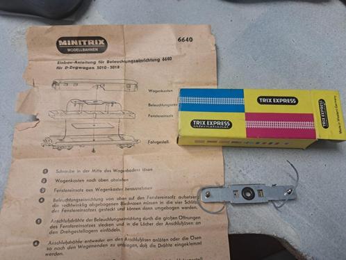 minitrix 6640 binnenverlichting, Hobby en Vrije tijd, Modeltreinen | N-Spoor, Zo goed als nieuw, Wagon, Gelijkstroom, Trix, Ophalen of Verzenden