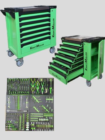 gereedschapswagen Kraftmuller 7 lades -6 gevuld,, NIEUW!! beschikbaar voor biedingen