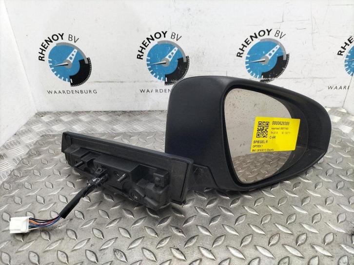 TOYOTA C-HR ZYX10L 1.8 HYBRID ADVENTURE  SPIEGEL R 2018, Auto-onderdelen, Spiegels, Gebruikt, ARN erkend, Stiba lid, Erkend duurzaam