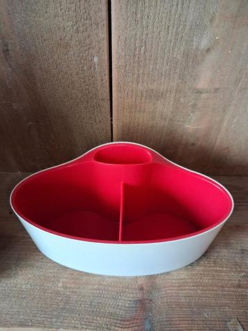 Vintage Utensilo Organizer - Tchibo - Rood/Wit beschikbaar voor biedingen