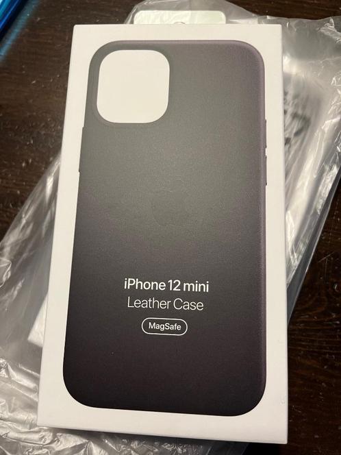 Origineel Apple iPhone 12 mini Leren case Zwart (nieuw), Telecommunicatie, Mobiele telefoons | Hoesjes en Frontjes | Apple iPhone