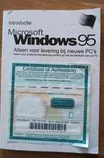 Windows 95 certificaat en cd, Ophalen of Verzenden, Gelezen