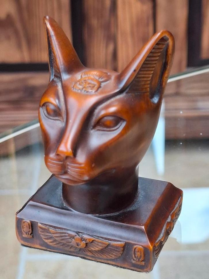 Egyptisch Kat Beeldje - Bastet, Antiek en Kunst, Kunst | Beelden en Houtsnijwerken, Ophalen of Verzenden