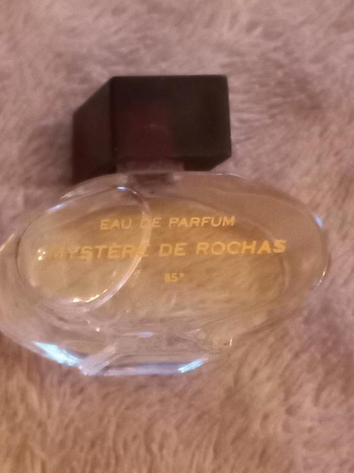 Vintage Zeldzame miniatuur Mystère de Rochas Eau de Parfum -, Verzamelen, Parfumverzamelingen, Gebruikt, Miniatuur, Ophalen of Verzenden