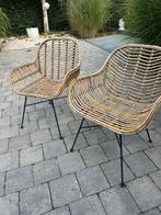 2 stuks rieten tuinstoelen, Tuin en Terras, Ophalen, Rotan