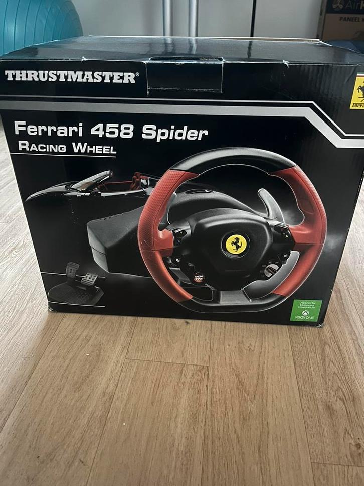 Ferrari 458 Spider Racing Wheel/ Race Stuur, Spelcomputers en Games, Spelcomputers | Xbox | Accessoires, Zo goed als nieuw, Xbox One