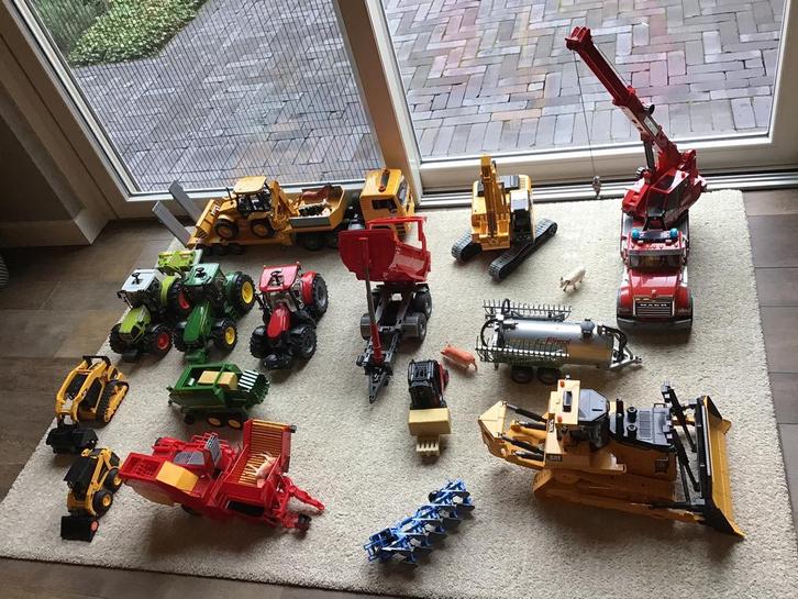 Bruder speelgoed - Trekker - vrachtwagen - kraan - bulldozer, Kinderen en Baby's, Speelgoed | Speelgoedvoertuigen, Gebruikt, Ophalen