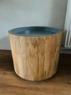 Bijzettafel rond en van loods 5, Huis en Inrichting, Tafels | Bijzettafels, Minder dan 55 cm, Rond, Zo goed als nieuw, Ophalen