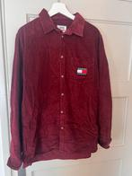 Tommy Jeans Overhemd - Wijnrood - XL, Kleding | Heren, Ophalen of Verzenden, Zo goed als nieuw, Rood, Halswijdte 43/44 (XL)