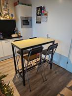 Bar incl. 4 Barkrukken | Mooie staat, Ophalen, Zo goed als nieuw, Inclusief barstoelen