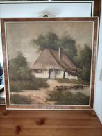 Drentse boerderij 41 cm x 41 cm, Antiek en Kunst, Ophalen of Verzenden
