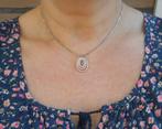 Zilveren ketting met fantasie hanger nr.1964, Met hanger, Verzenden, Zo goed als nieuw, Zilver